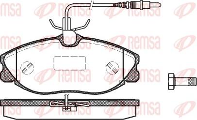 Remsa 0604.04 - Тормозные колодки, дисковые, комплект autospares.lv