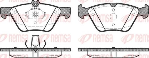 Remsa 0601.20 - Тормозные колодки, дисковые, комплект autospares.lv