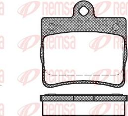 Remsa 0630.00 - Тормозные колодки, дисковые, комплект autospares.lv