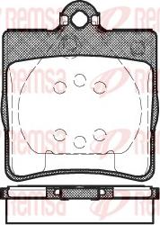 Remsa 0678.00 - Тормозные колодки, дисковые, комплект autospares.lv