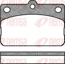 Remsa 0092.00 - Тормозные колодки, дисковые, комплект autospares.lv