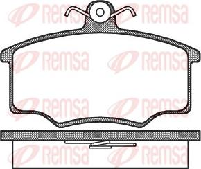 Remsa 0046.00 - Тормозные колодки, дисковые, комплект autospares.lv