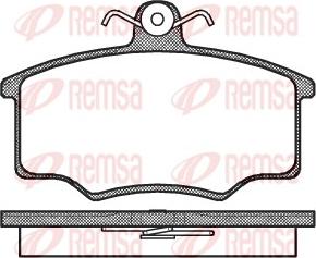 Remsa 0046.20 - Тормозные колодки, дисковые, комплект autospares.lv