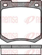 Remsa 0040.00 - Тормозные колодки, дисковые, комплект autospares.lv