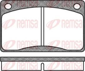 Remsa 0042.30 - Тормозные колодки, дисковые, комплект autospares.lv