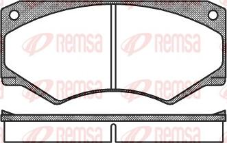 Remsa 0047.00 - Тормозные колодки, дисковые, комплект autospares.lv