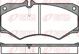 Remsa 0047.30 - Тормозные колодки, дисковые, комплект autospares.lv