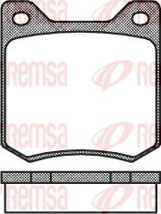 Remsa 0066.00 - Тормозные колодки, дисковые, комплект autospares.lv