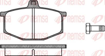 Remsa 0060.00 - Тормозные колодки, дисковые, комплект autospares.lv