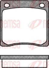 Remsa D41782 - Тормозные колодки, дисковые, комплект autospares.lv