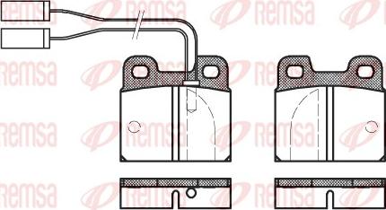 Remsa 0005.01 - Тормозные колодки, дисковые, комплект autospares.lv