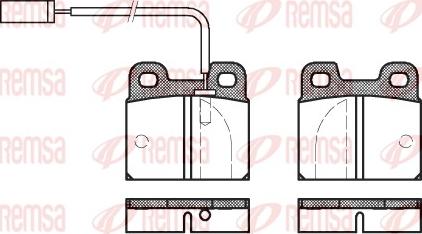 Remsa 0005.11 - Тормозные колодки, дисковые, комплект autospares.lv