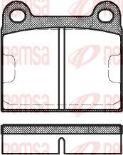 Remsa 0006.60 - Тормозные колодки, дисковые, комплект autospares.lv
