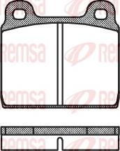 Remsa 0002.00 - Тормозные колодки, дисковые, комплект autospares.lv