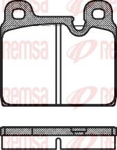 Remsa 0002.30 - Тормозные колодки, дисковые, комплект autospares.lv