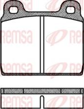 Remsa 0002.20 - Тормозные колодки, дисковые, комплект autospares.lv