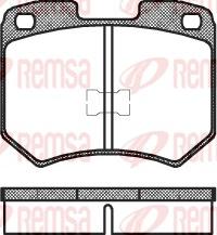 Remsa 0019.00 - Тормозные колодки, дисковые, комплект autospares.lv