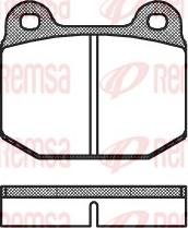 Remsa 0014.00 - Тормозные колодки, дисковые, комплект autospares.lv