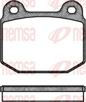 Remsa 0014.20 - Тормозные колодки, дисковые, комплект autospares.lv