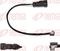 Remsa 001092 - Сигнализатор, износ тормозных колодок autospares.lv