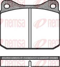 Remsa 0010.00 - Тормозные колодки, дисковые, комплект autospares.lv
