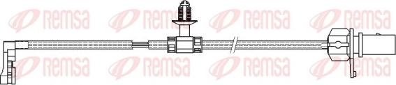 Remsa 001166 - Сигнализатор, износ тормозных колодок autospares.lv