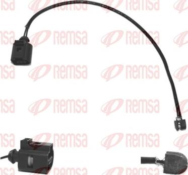 Remsa 001108 - Сигнализатор, износ тормозных колодок autospares.lv