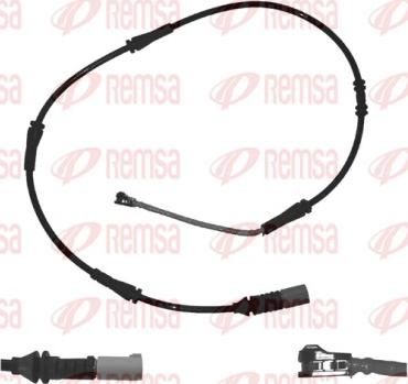 Remsa 001117 - Сигнализатор, износ тормозных колодок autospares.lv