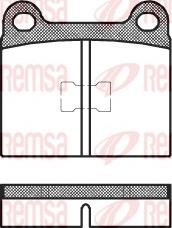 Remsa 0017.00 - Тормозные колодки, дисковые, комплект autospares.lv