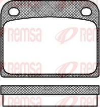 Remsa 0085.00 - Тормозные колодки, дисковые, комплект autospares.lv