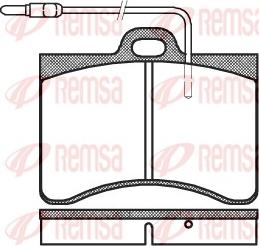 Remsa 0086.04 - Тормозные колодки, дисковые, комплект autospares.lv