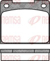 Remsa 0039.00 - Тормозные колодки, дисковые, комплект autospares.lv