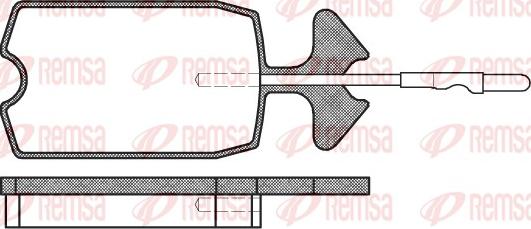 Remsa 0034.04 - Тормозные колодки, дисковые, комплект autospares.lv