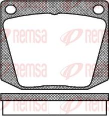 Remsa 0038.00 - Тормозные колодки, дисковые, комплект autospares.lv