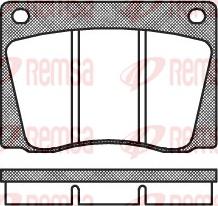 Remsa 0037.00 - Тормозные колодки, дисковые, комплект autospares.lv