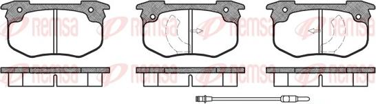 Remsa 0029.02 - Тормозные колодки, дисковые, комплект autospares.lv