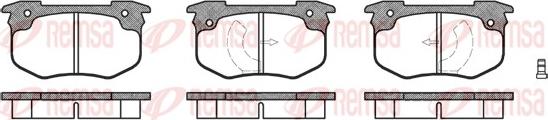 Remsa 0029.12 - Тормозные колодки, дисковые, комплект autospares.lv