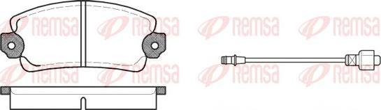 Remsa 0025.12 - Тормозные колодки, дисковые, комплект autospares.lv