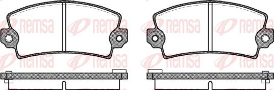 Remsa 0021.16 - Тормозные колодки, дисковые, комплект autospares.lv
