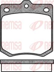 Remsa 0074.00 - Тормозные колодки, дисковые, комплект autospares.lv