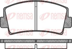 Remsa 0078.00 - Тормозные колодки, дисковые, комплект autospares.lv