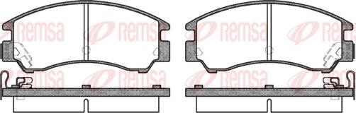 Remsa 0191.04 - Тормозные колодки, дисковые, комплект autospares.lv