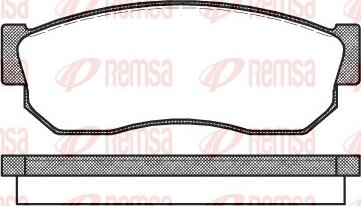 Remsa 0149.10 - Тормозные колодки, дисковые, комплект autospares.lv