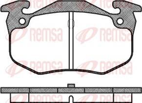 Remsa 0144.60 - Тормозные колодки, дисковые, комплект autospares.lv