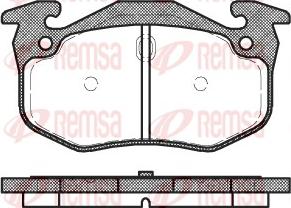 Remsa 0144.06 - Тормозные колодки, дисковые, комплект autospares.lv