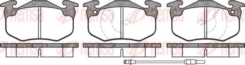 Remsa 0144.02 - Тормозные колодки, дисковые, комплект autospares.lv