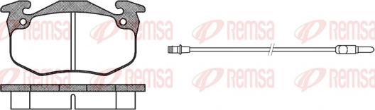 Remsa 0144.12 - Тормозные колодки, дисковые, комплект autospares.lv