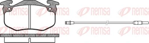 Remsa 0144.32 - Тормозные колодки, дисковые, комплект autospares.lv
