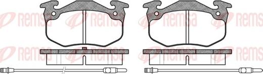 Remsa 0144.24 - Тормозные колодки, дисковые, комплект autospares.lv