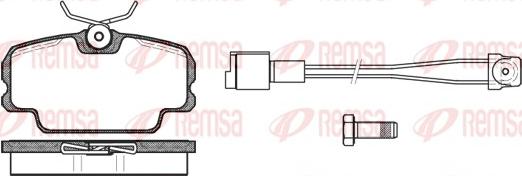 Remsa 0145.11 - Тормозные колодки, дисковые, комплект autospares.lv